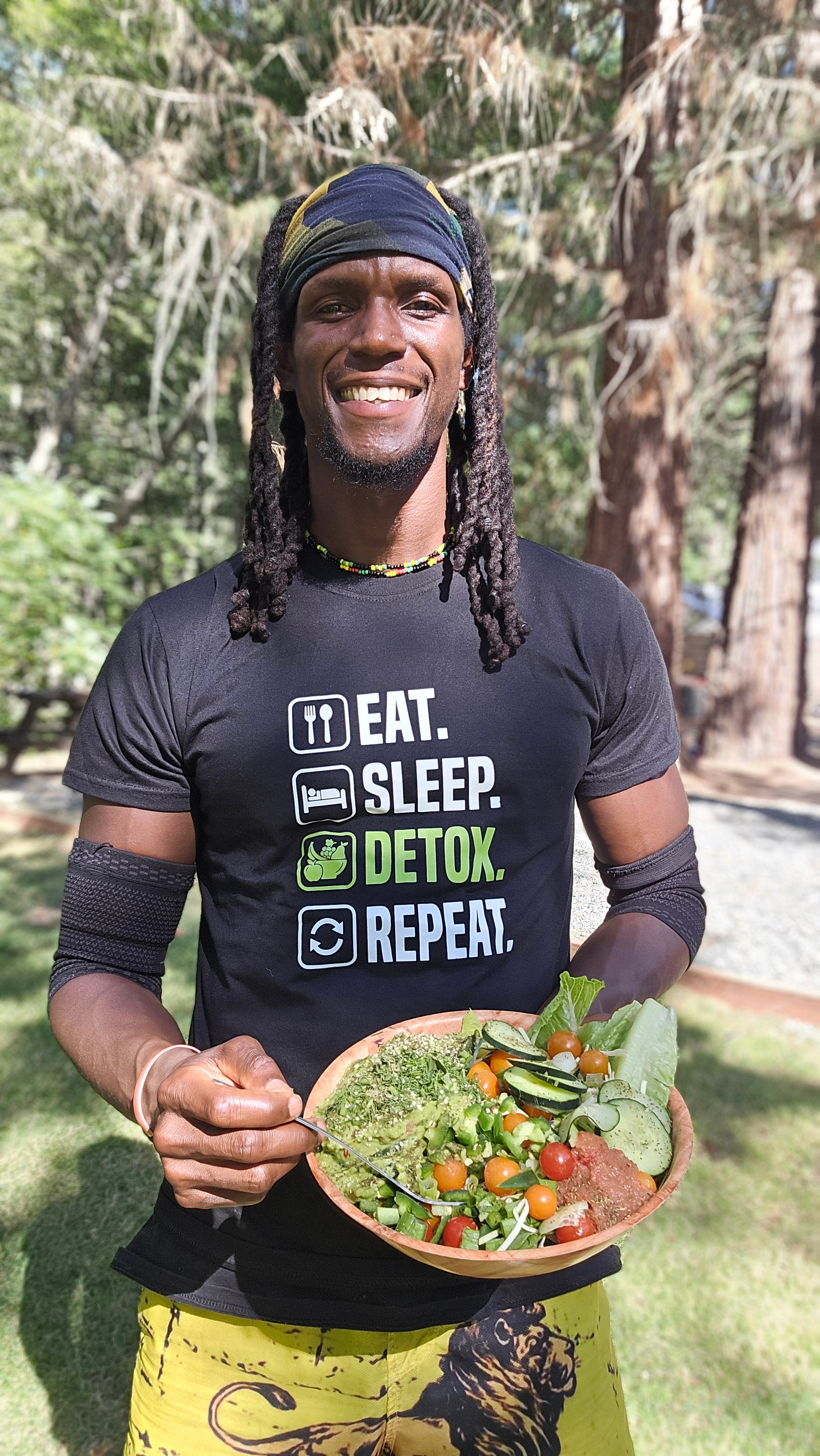 Eat, Sleep, DETOX, Repeat accountability 100% cotton Shirt