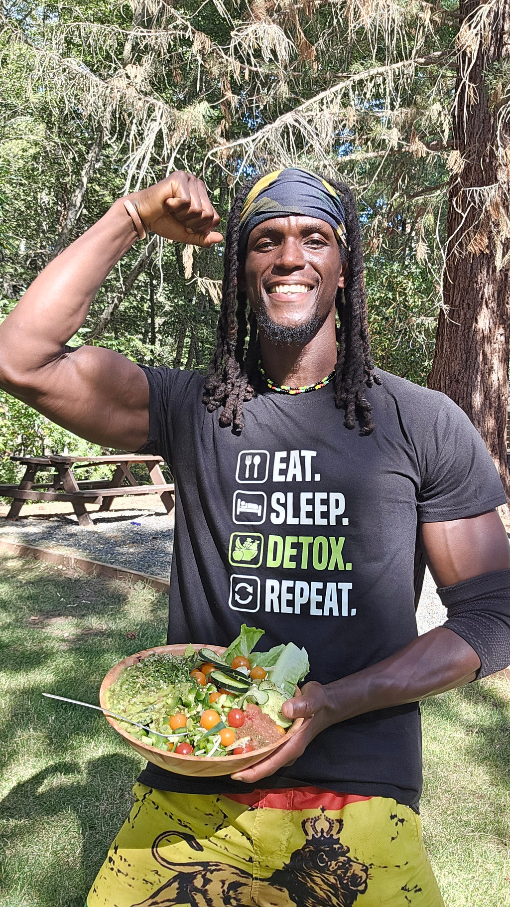 Eat, Sleep, DETOX, Repeat accountability 100% cotton Shirt