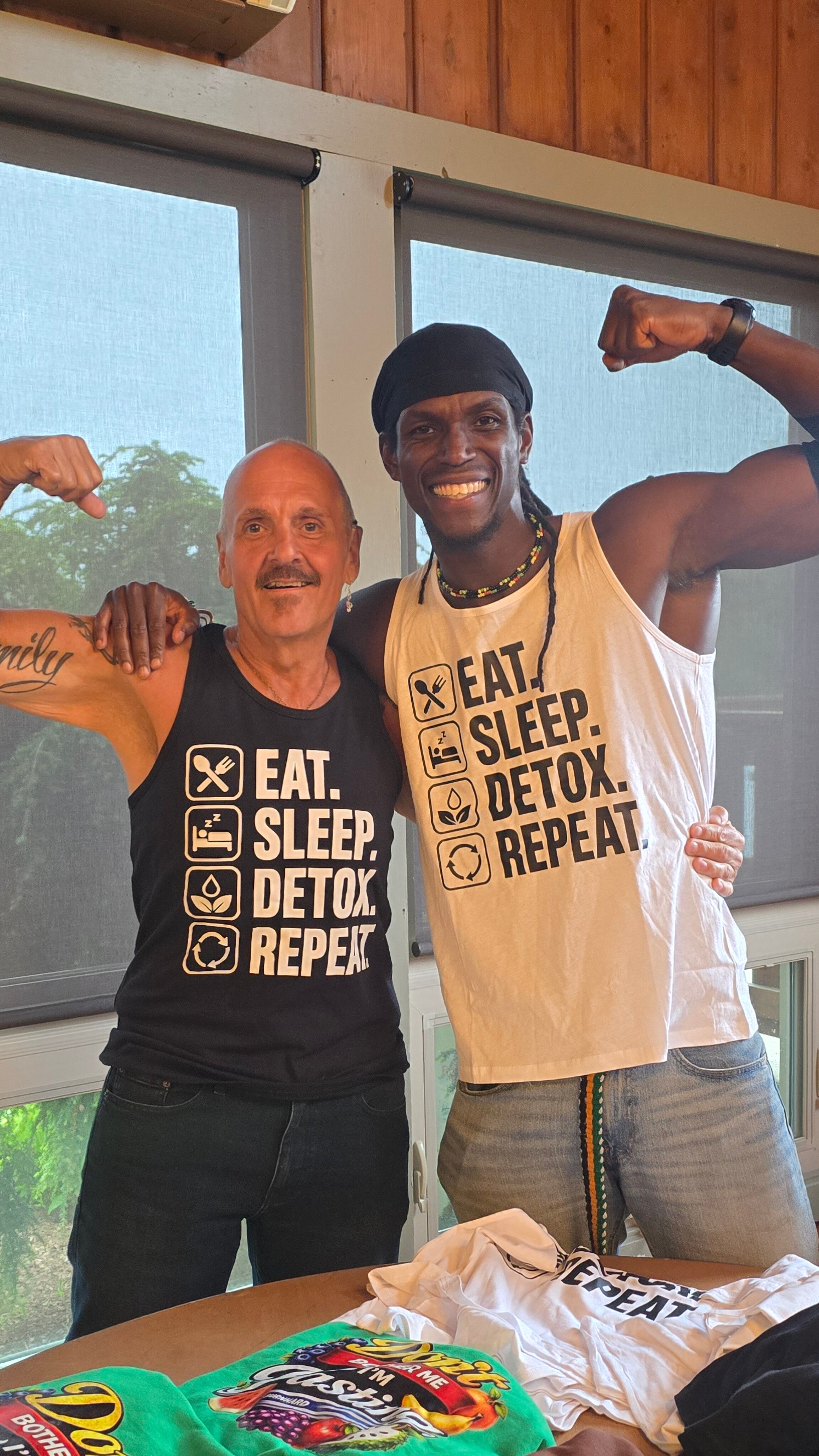 Eat, Sleep, DETOX, Repeat accountability 100% cotton Shirt